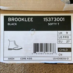Kids Dr. Martens boot with side zipper. New in box